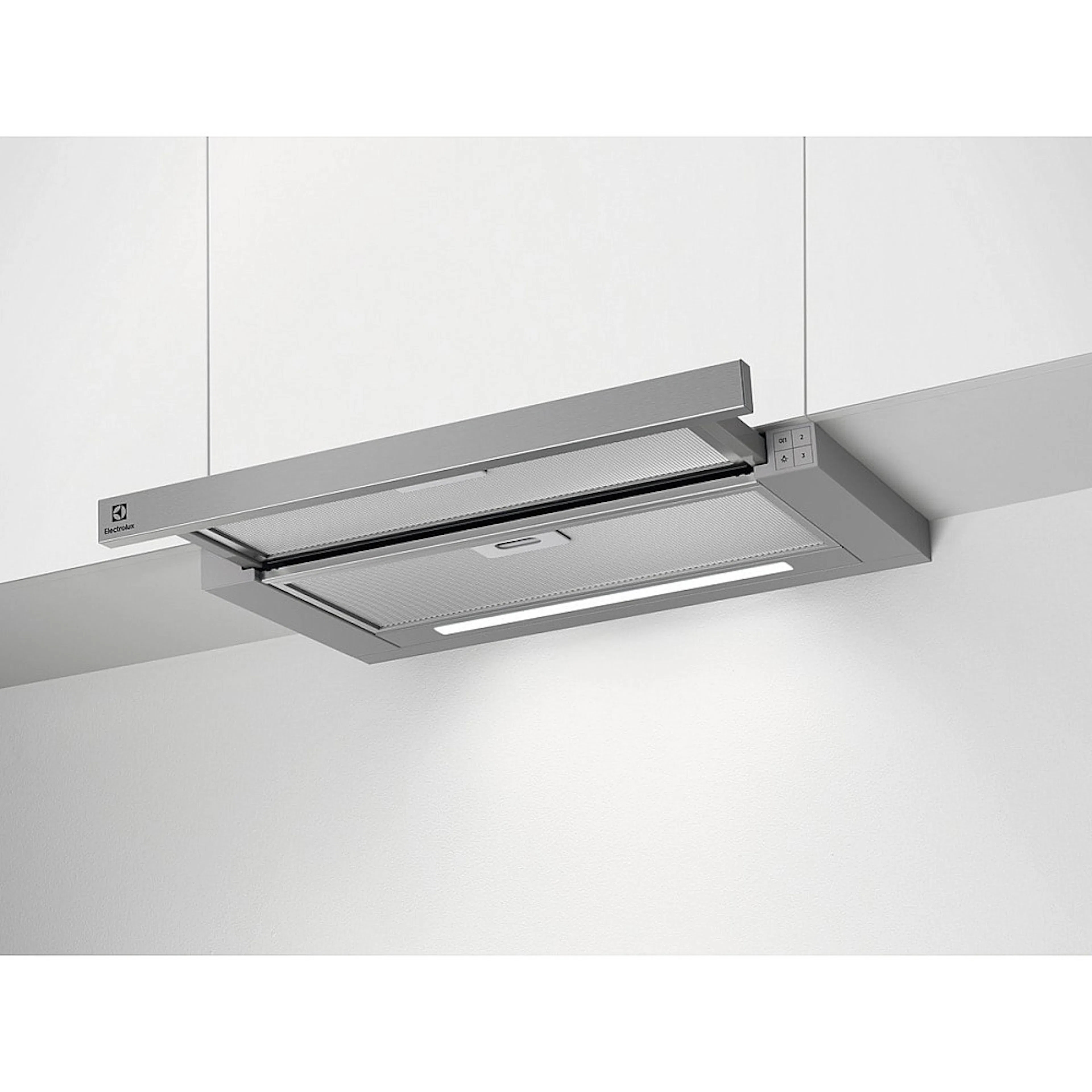 Fritthengende Kjøkkenvifte Electrolux LFP616X LED Belysning Grå