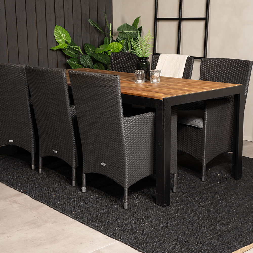 Spisegruppe Venture Home Bois med 6 Malin Stoler