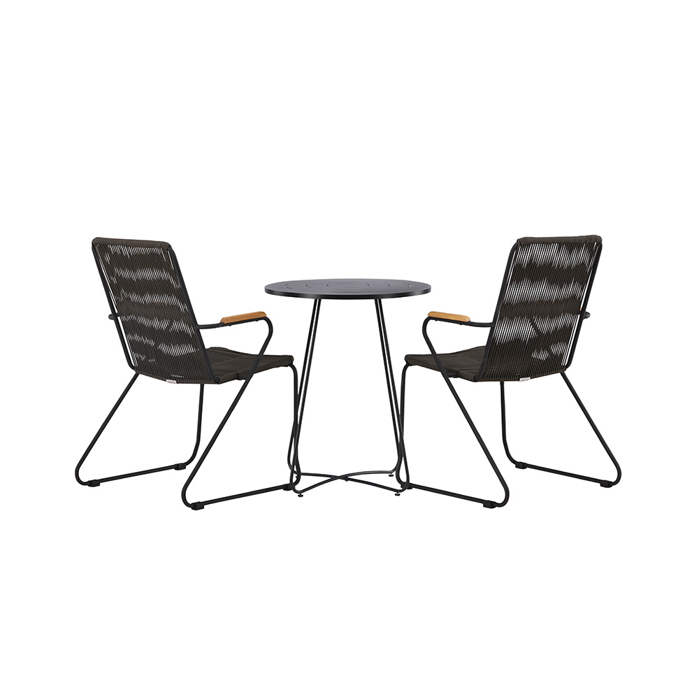 Cafégruppe Venture Home Bacong Bord med 2 Bois Stoler