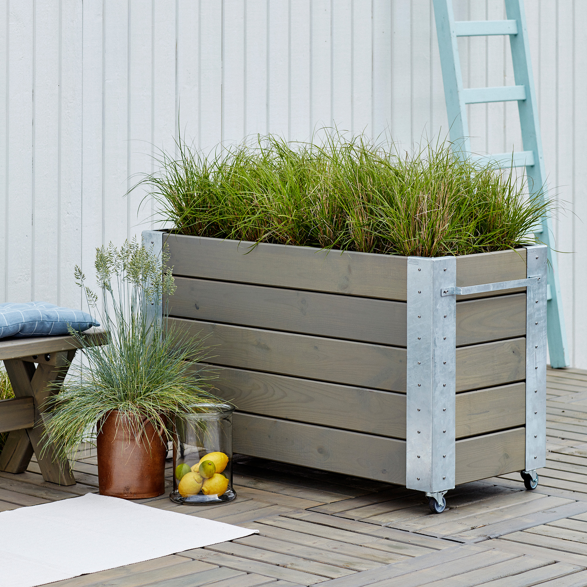 Blomsterkasse PLUS Cubic 50x120x70 cm