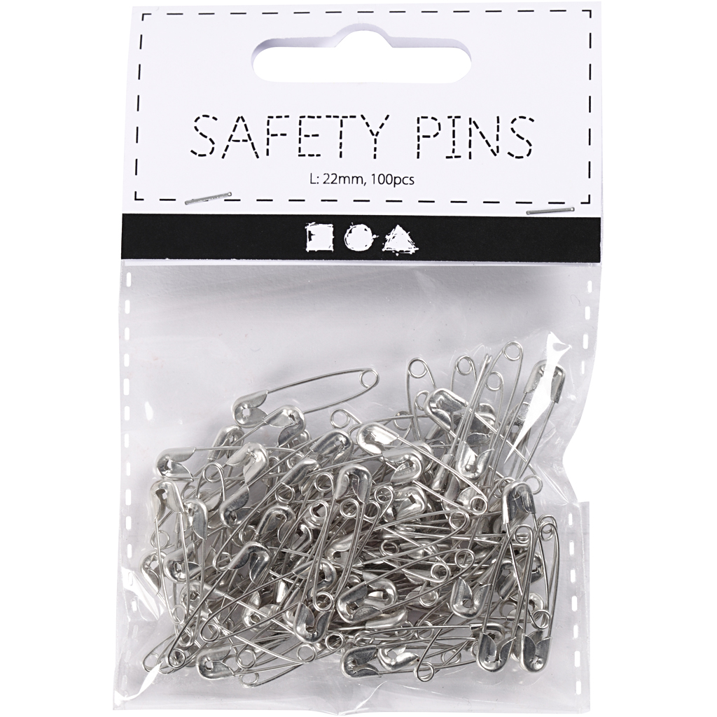 Sikkerhetsnåler Creativ Company 22 mm 1 Pk