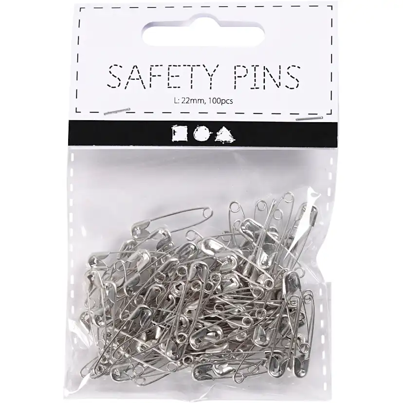 Sikkerhetsnåler Creativ Company 22 mm 1 Pk