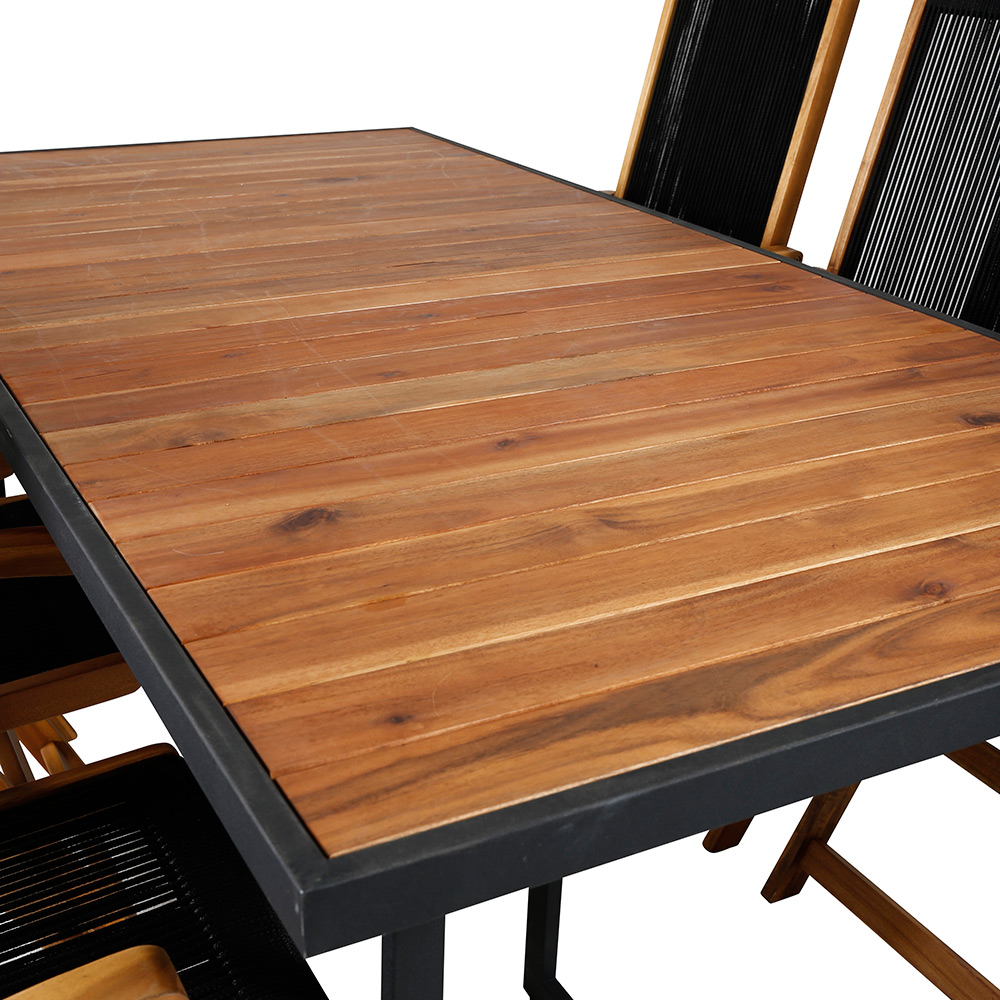 Spisegruppe Venture Home King med 6 Lumi Sammenleggbara Spisestoler