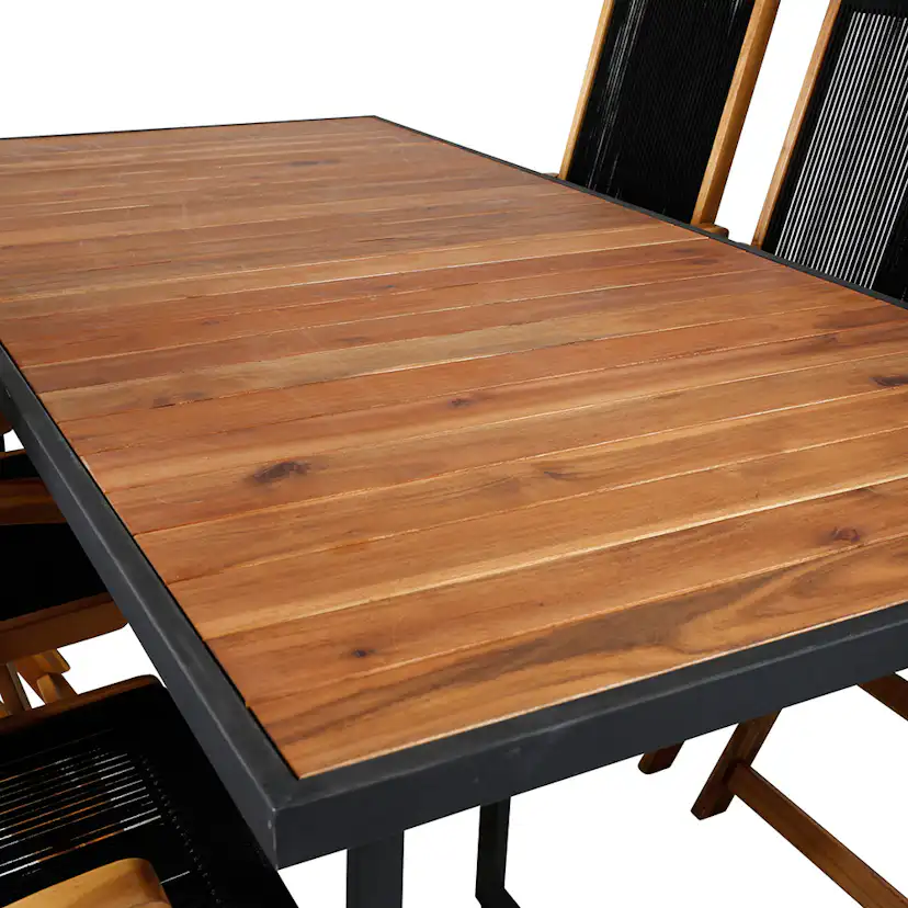 Spisegruppe Venture Home King med 6 Lumi Sammenleggbara Spisestoler