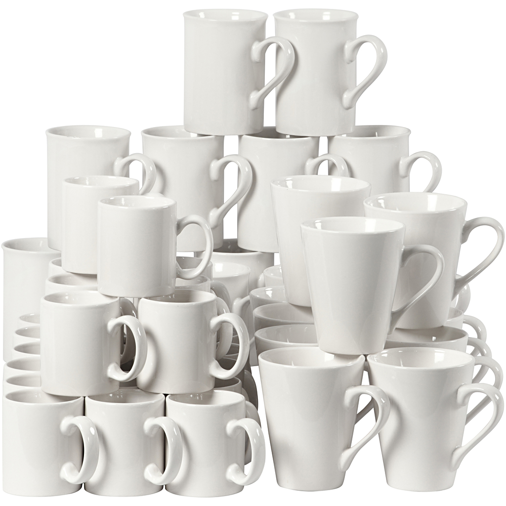 Krus Creativ Company Hvite H7-10 cm 48 stk/1 Pk