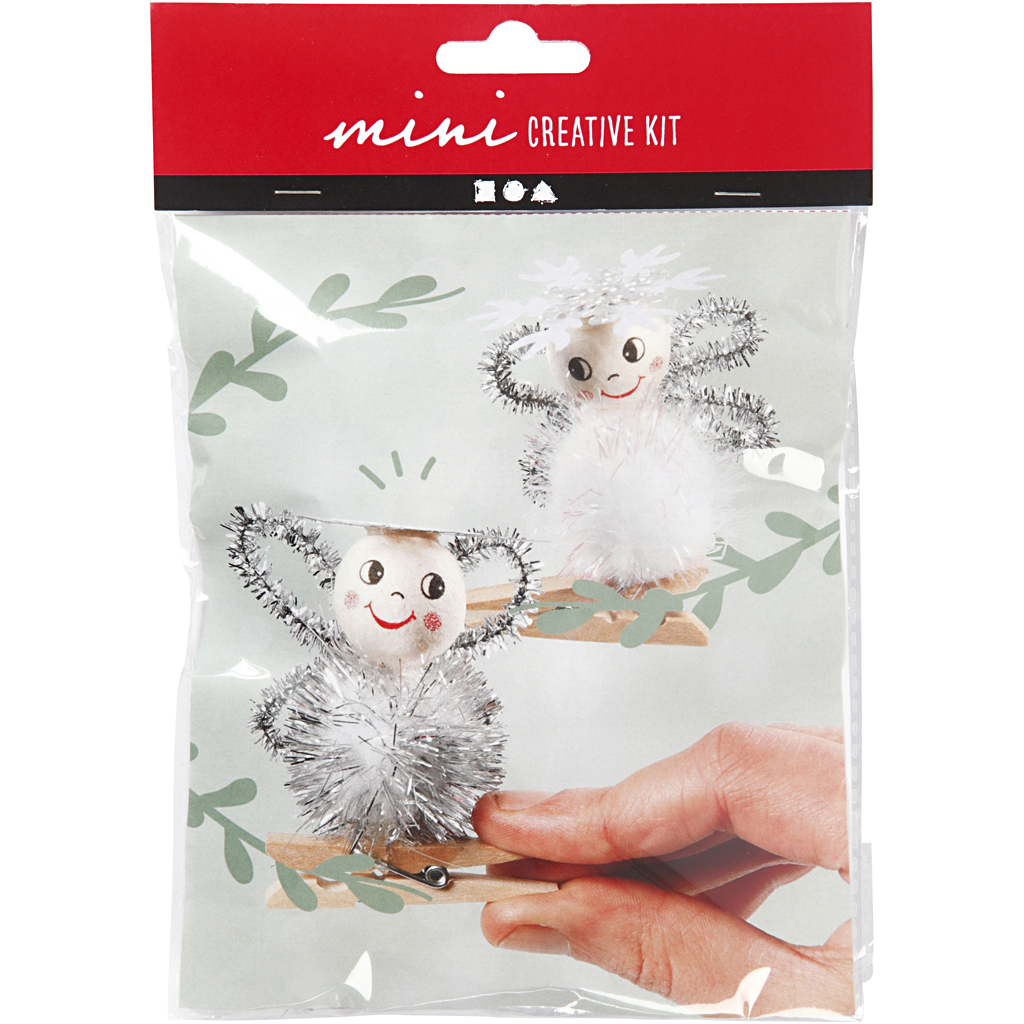 Materiellsett Creativ Company Mini DIY Kit Engel På Klemme 1 Sett