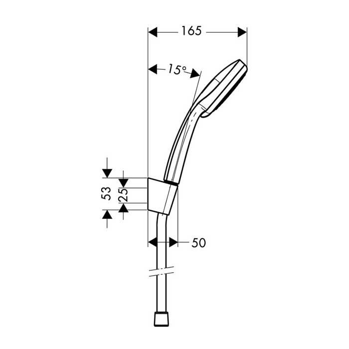 Handdusch Hansgrohe Croma 100 Vario Porter Set 1,25 m