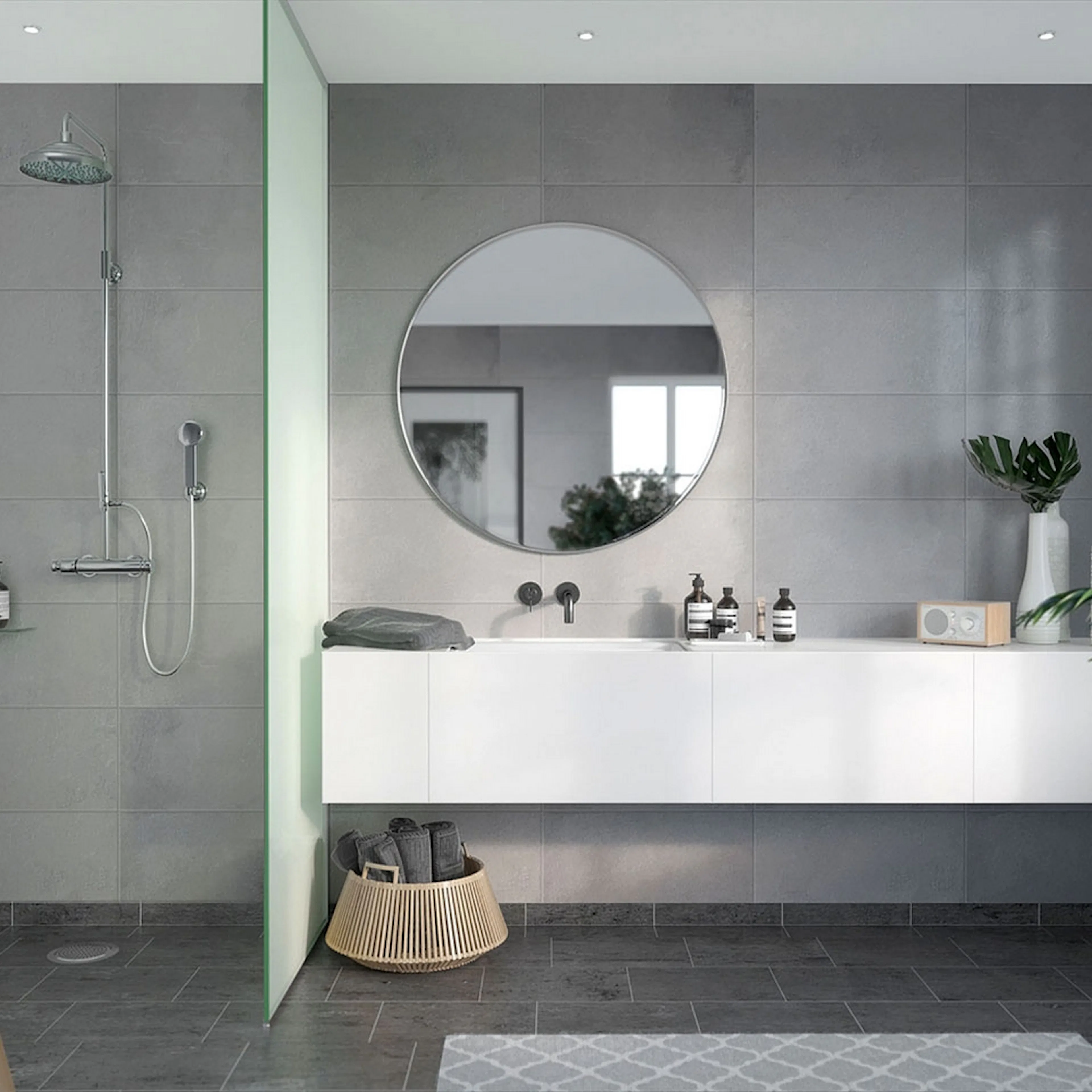 Baderomspanel Fibo 1533 Gris Grande