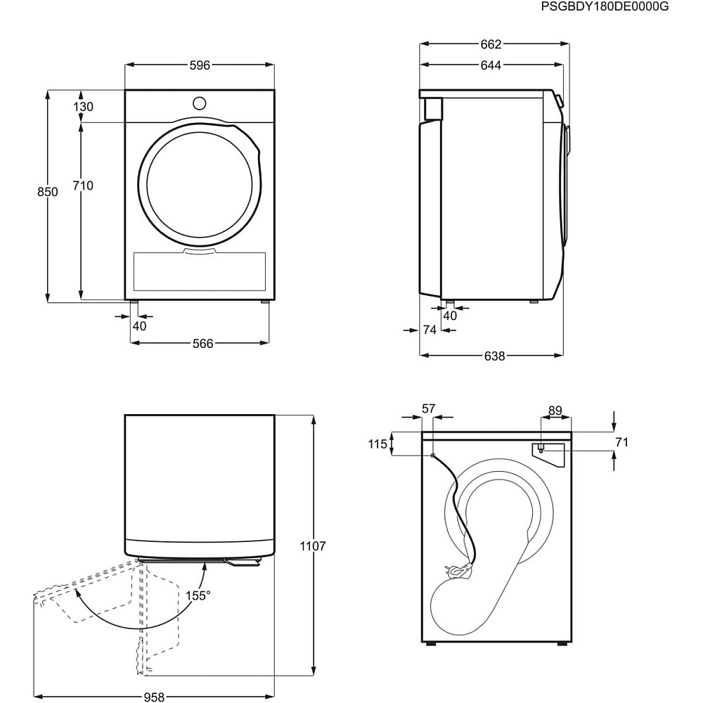 Varmepumpetrommel Electrolux EDI621O85O med GentleCare og SensiCare Teknologi