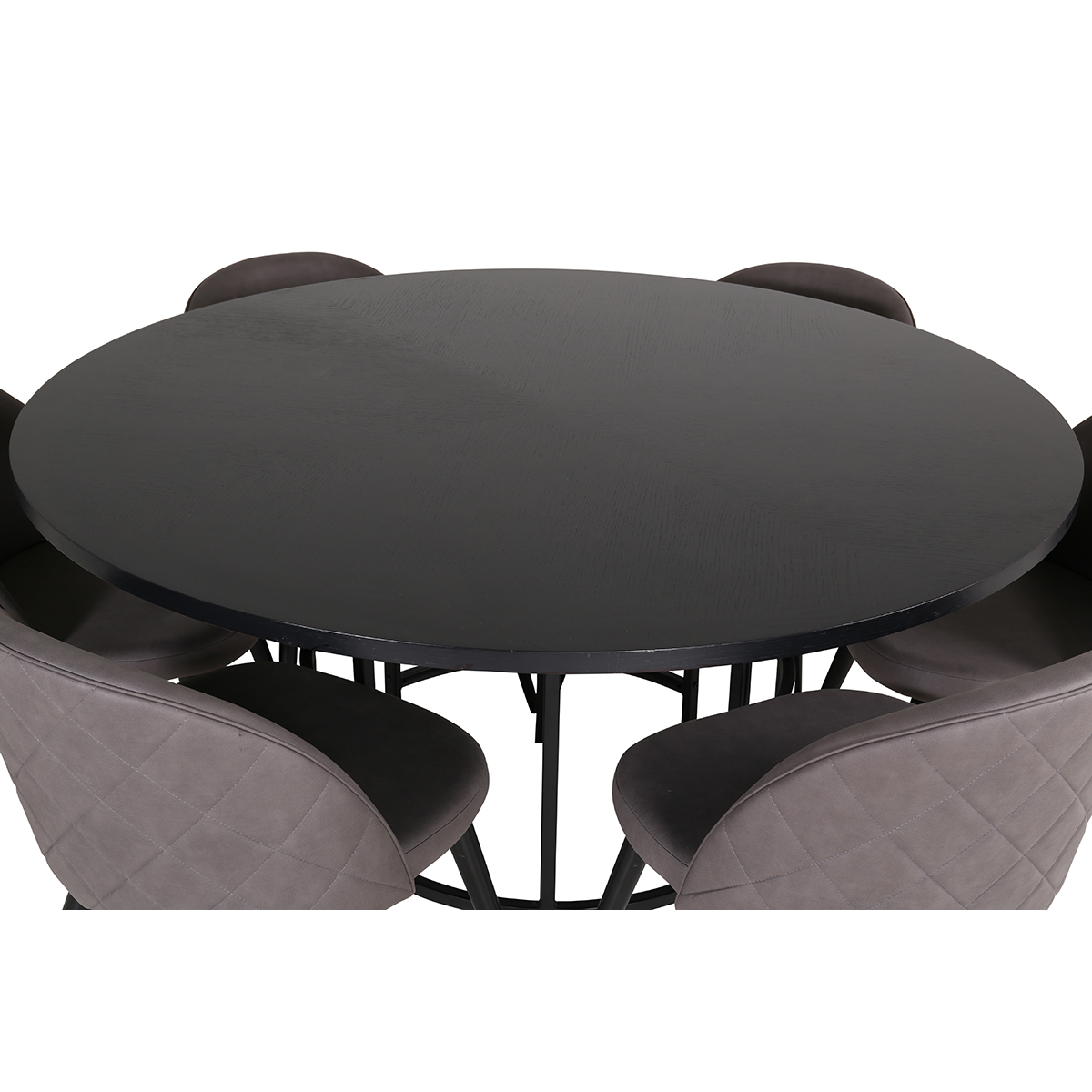 Spisegruppe furniture/fashion Copenhagen Ø140 cm med 6 Velvet Stoler