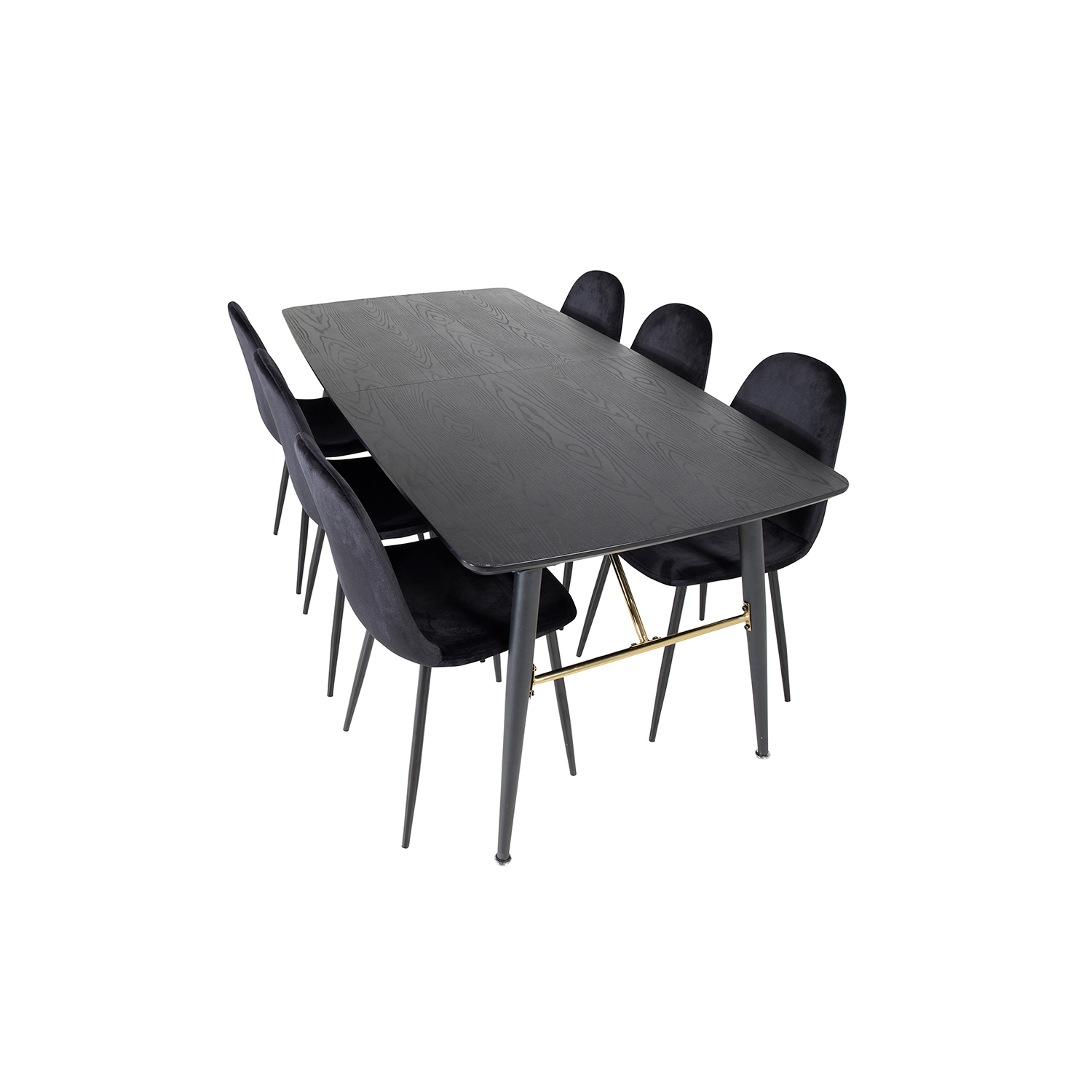 Spisegruppe Venture Home Gold med 6 Polar Stoler