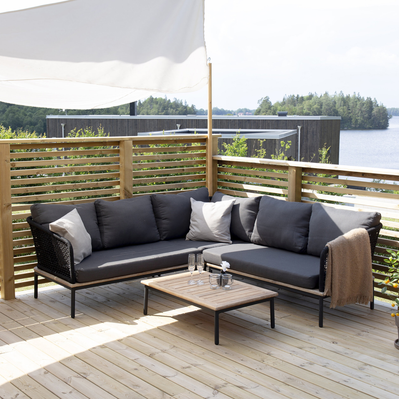 Hjørnesofa Venture Home Andorra Utendørs