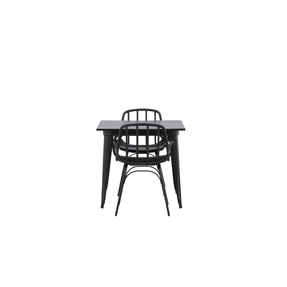 Spisegruppe Venture Home Tempe 80 cm med 2 Dyrön Stoler