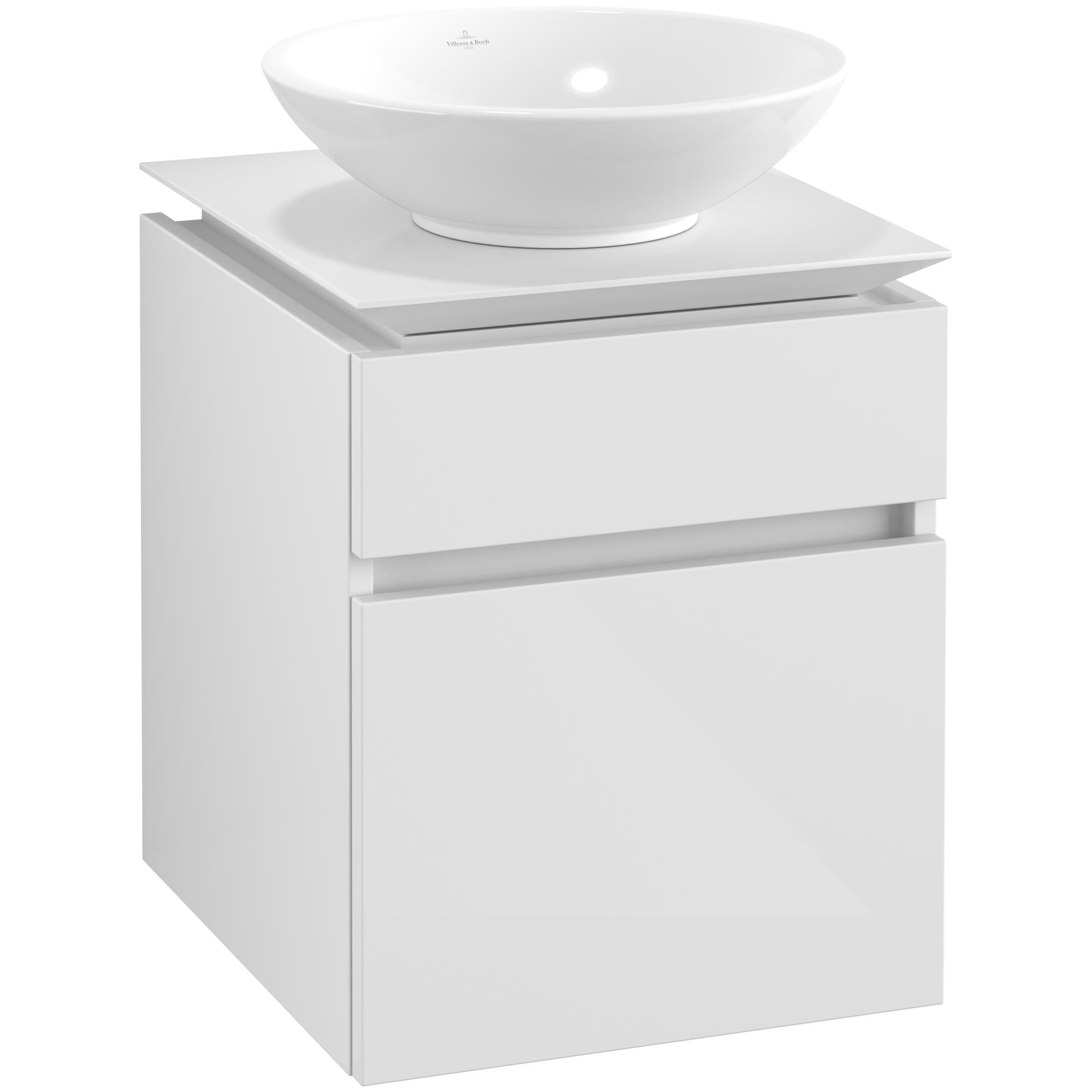 Tvättställsskåp Villeroy & Boch Legato 450 med 2 Lådor för Ytmonterat Tvättställ | badrum - badrumsmobler - tvattstallsskap-och-kommod | KakelKungen