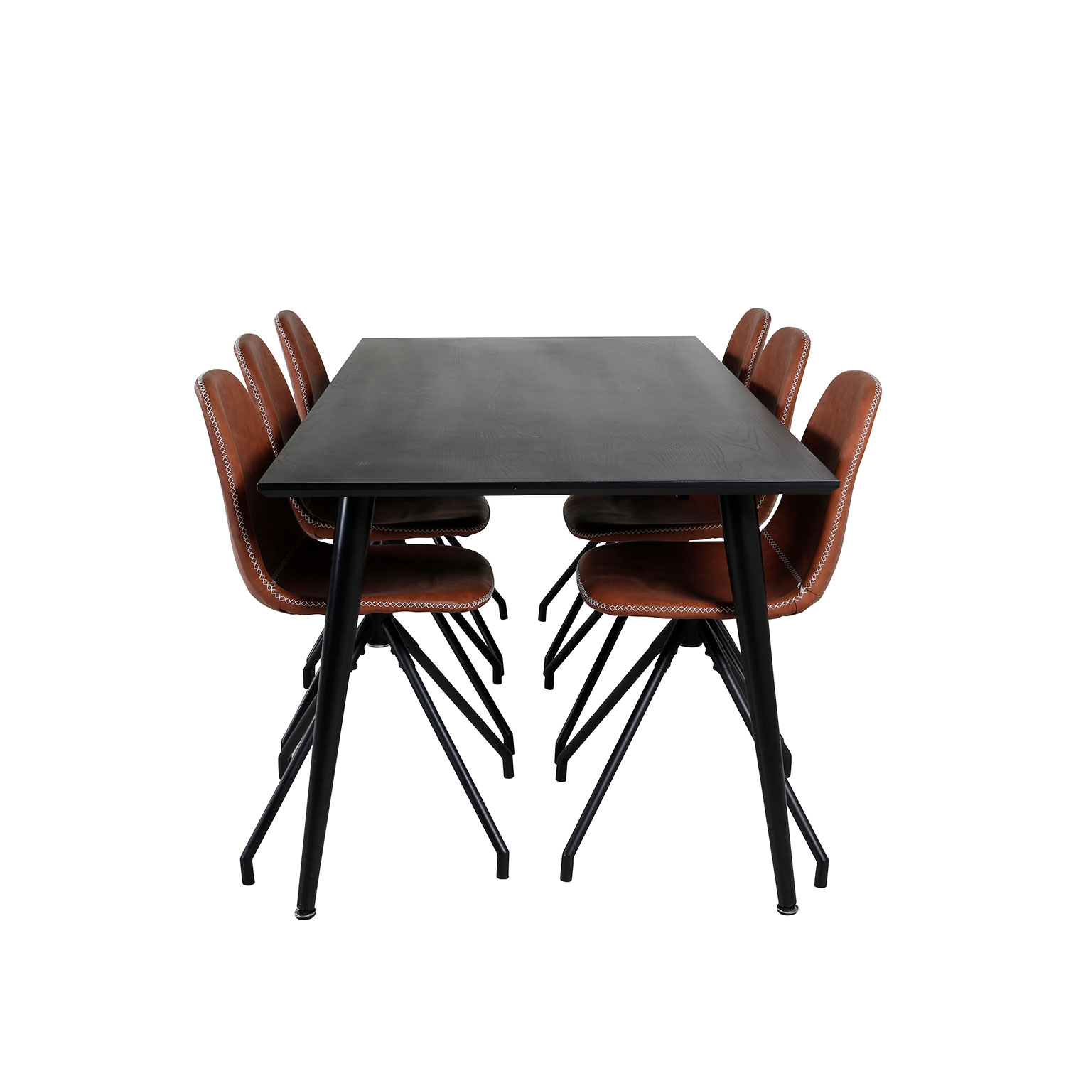 Spisegruppe Venture Home Dipp med 6 Polar Spin Stoler