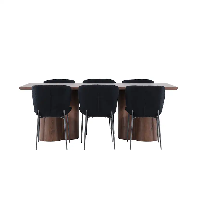 Spisegruppe Venture Home Olivia 210 med 6 stk Modesto Stoler