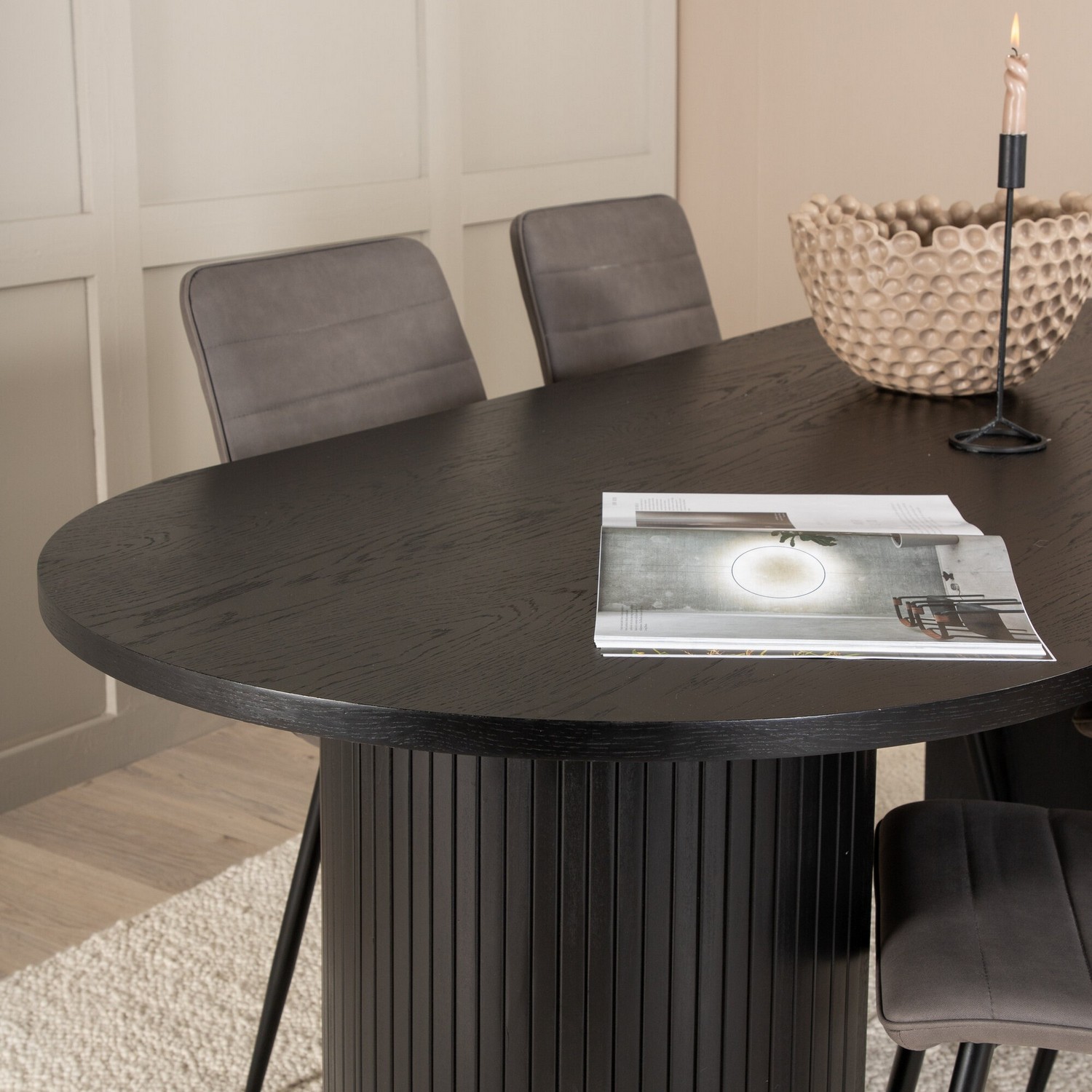 Spisegruppe Venture Home Bianca med 4 Walerina Stoler