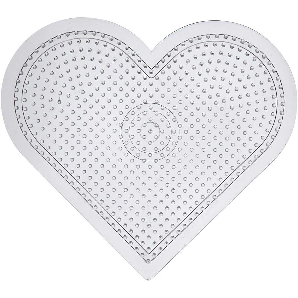 Perleplate Creativ Company Hjerte 10 Stk/1 Pk