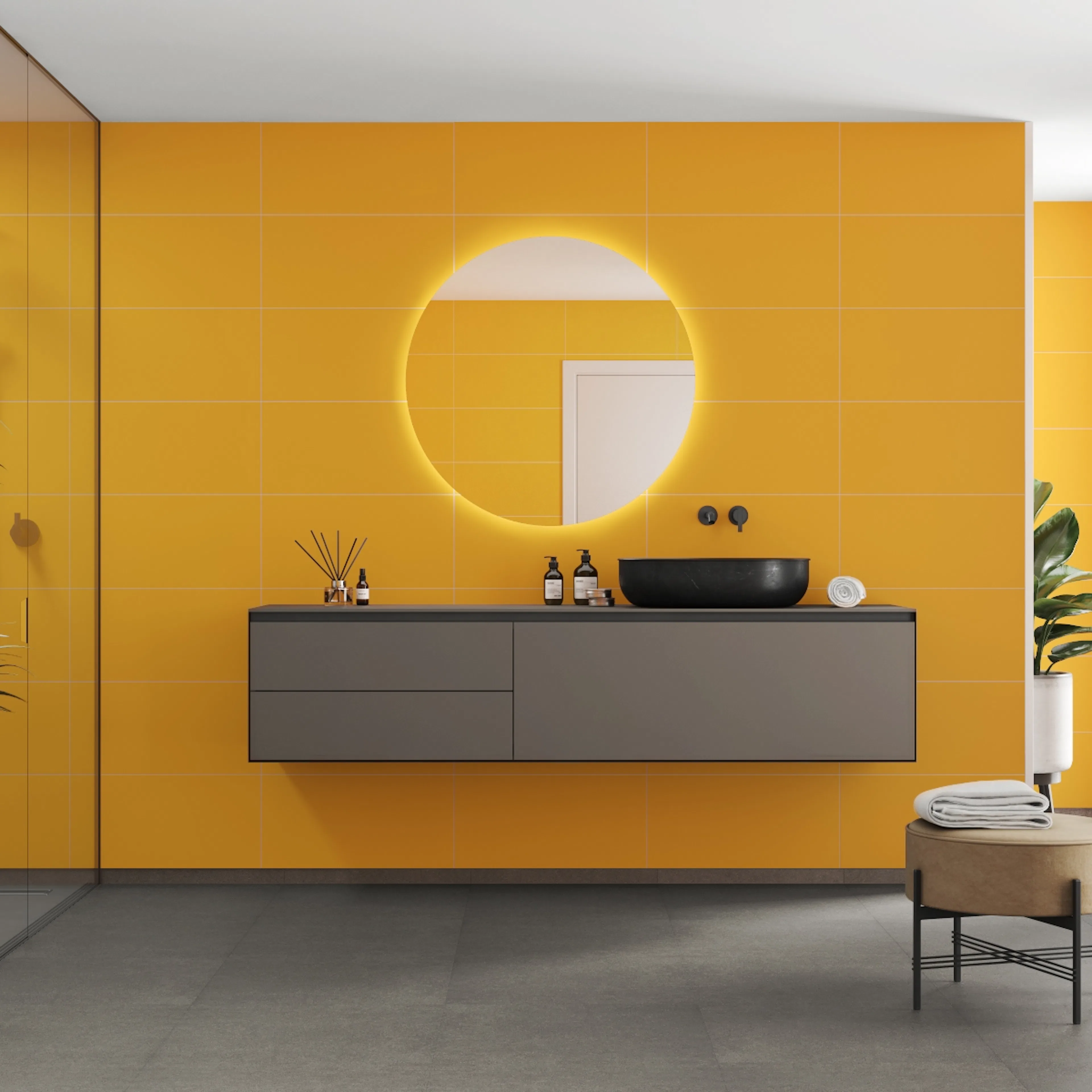Baderomspanel 2167-M6030 EM Deep Yellow