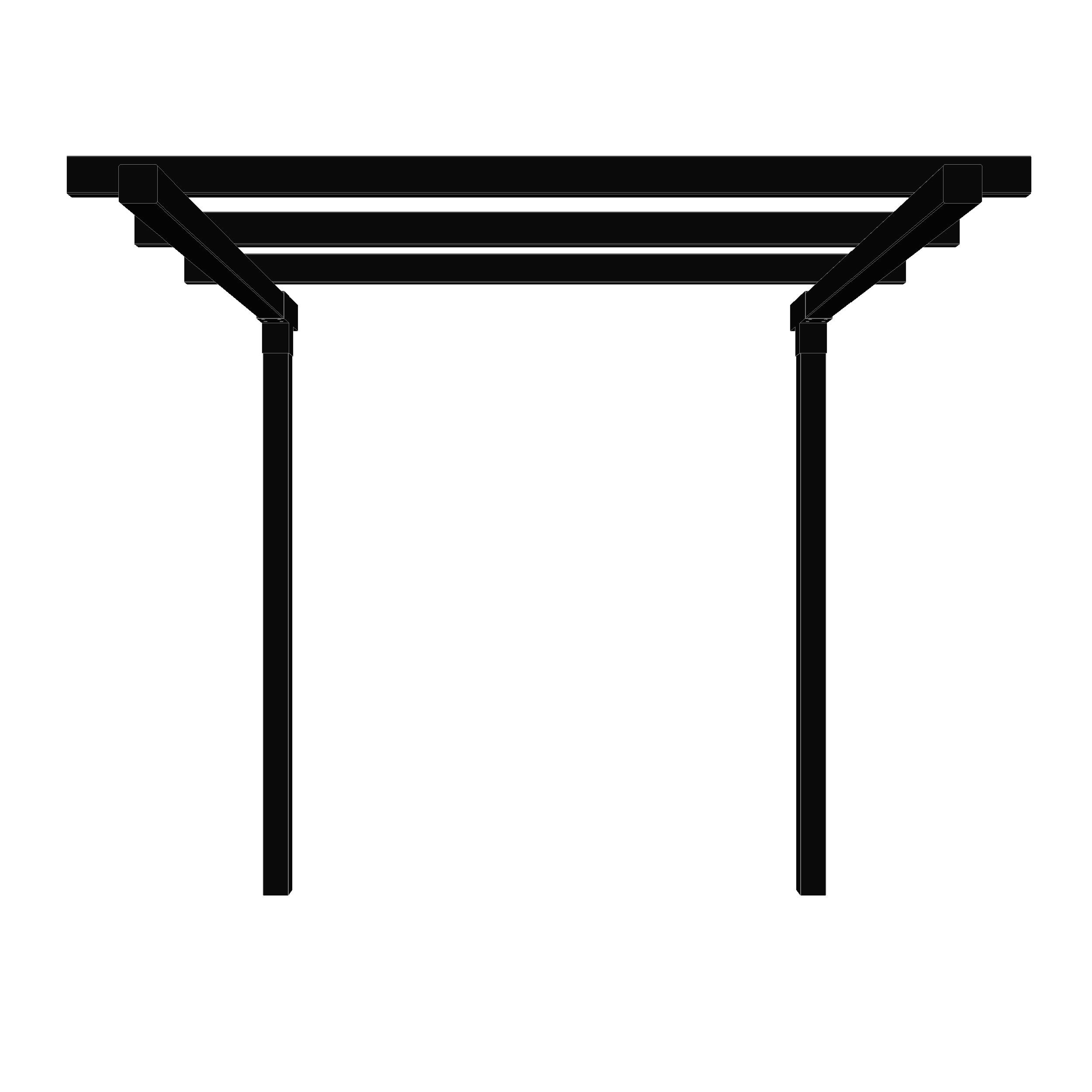 Pergola PLUS Dobbel 1 Modul Forlenger