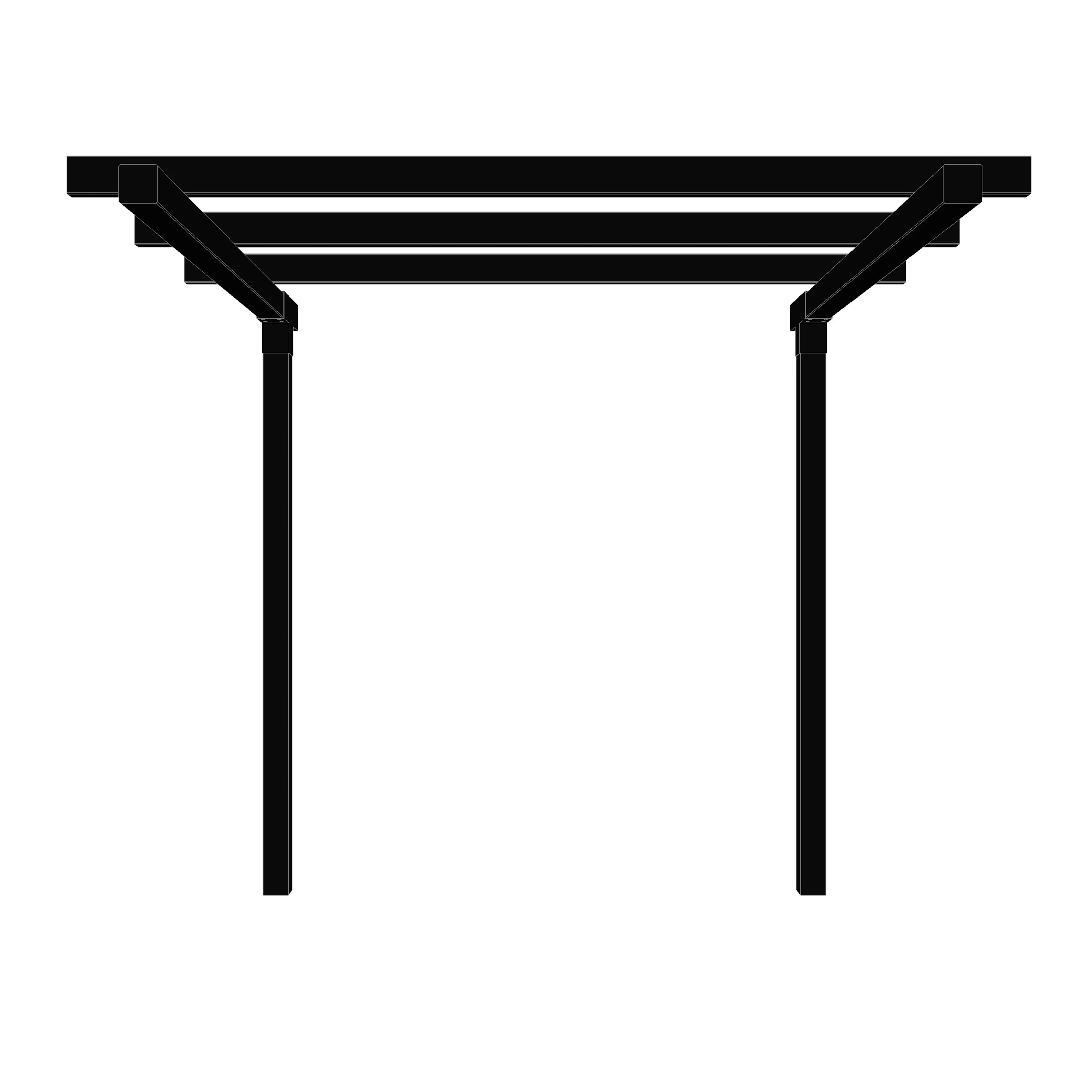 Pergola PLUS Dobbel 1 Modul Forlenger