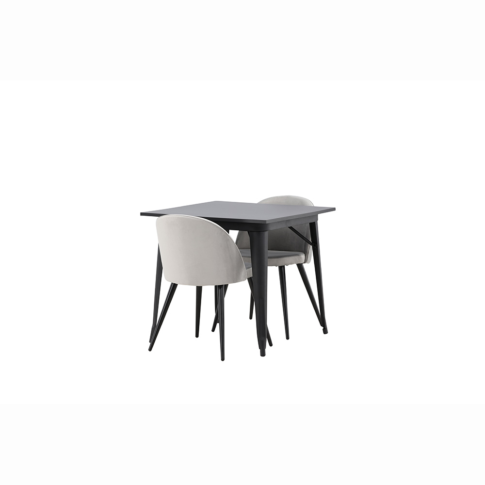 Spisegruppe Venture Home Tempe med 2 Velvet Stoler