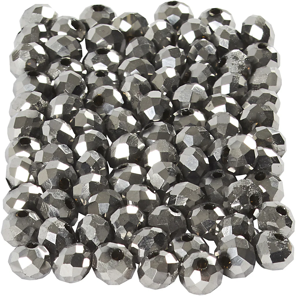 Facettperler Creativ Company Str 3x4 mm Hullstr 0,8 mm 100 stk/1 Pk