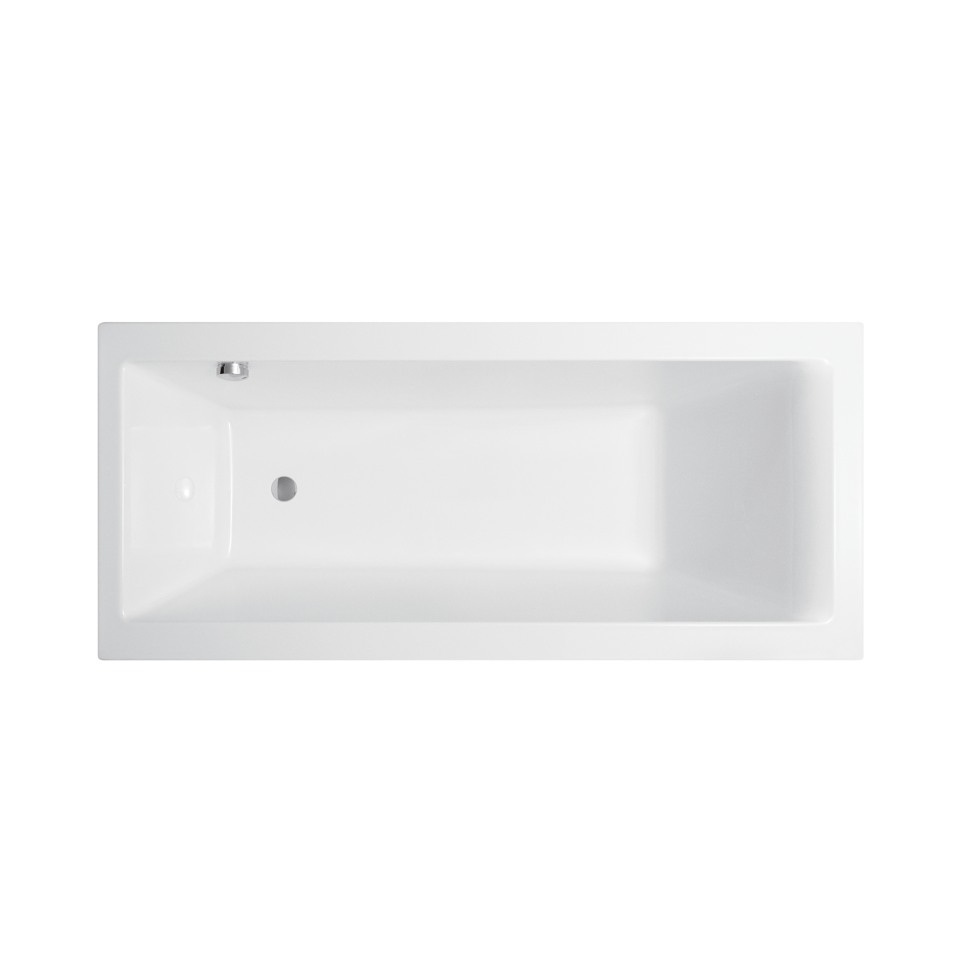 Badkar Borgholm 170 cm Standard U4 170 cm U4: Med Frontpanel, Sidopanel till höger, Sargblandare till höger