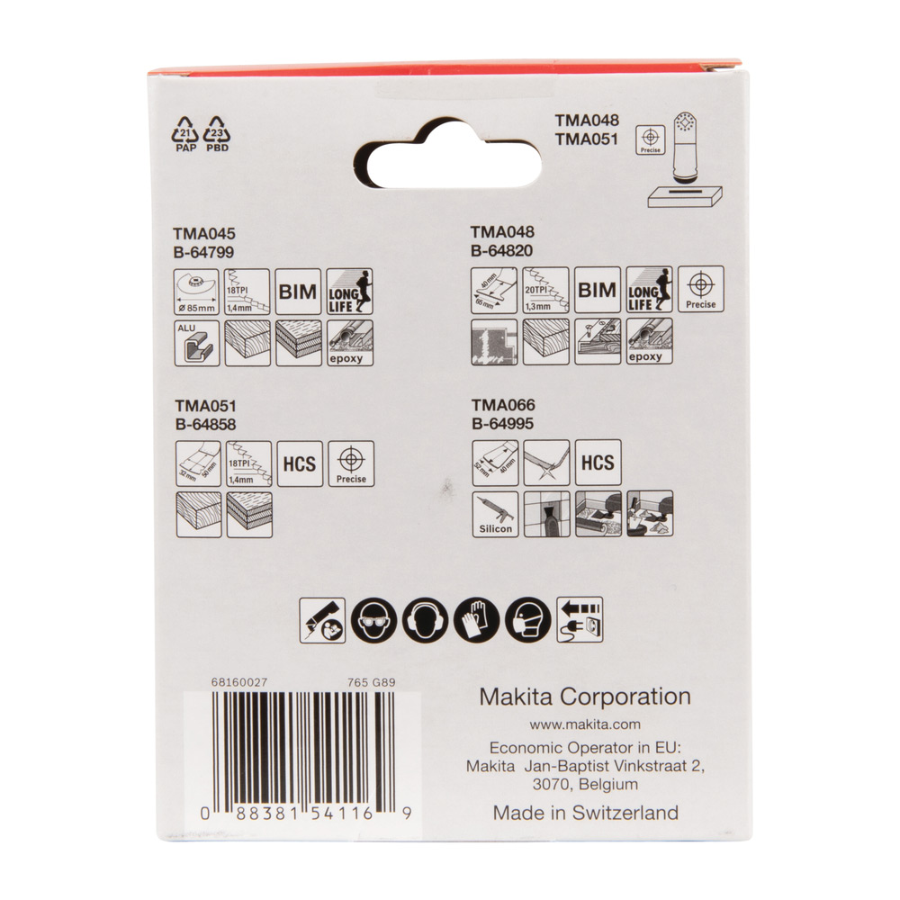 Sagbladsett Makita B-67505 Starlock Golvset 4 st