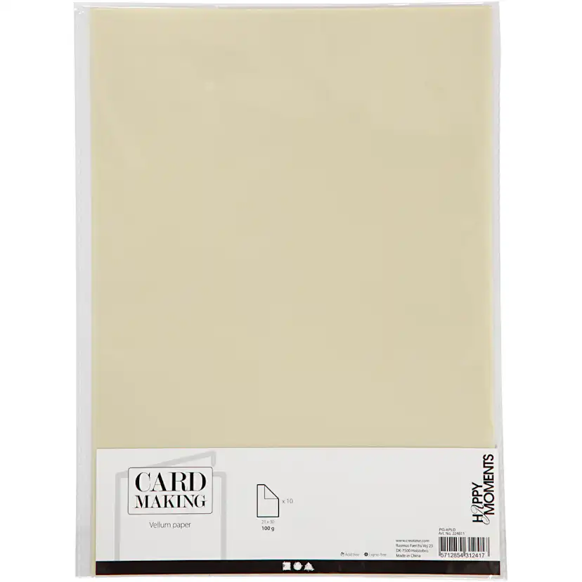 Vellumpapir Creativ Company A4 210x297 mm 10 Ark/1 Pk