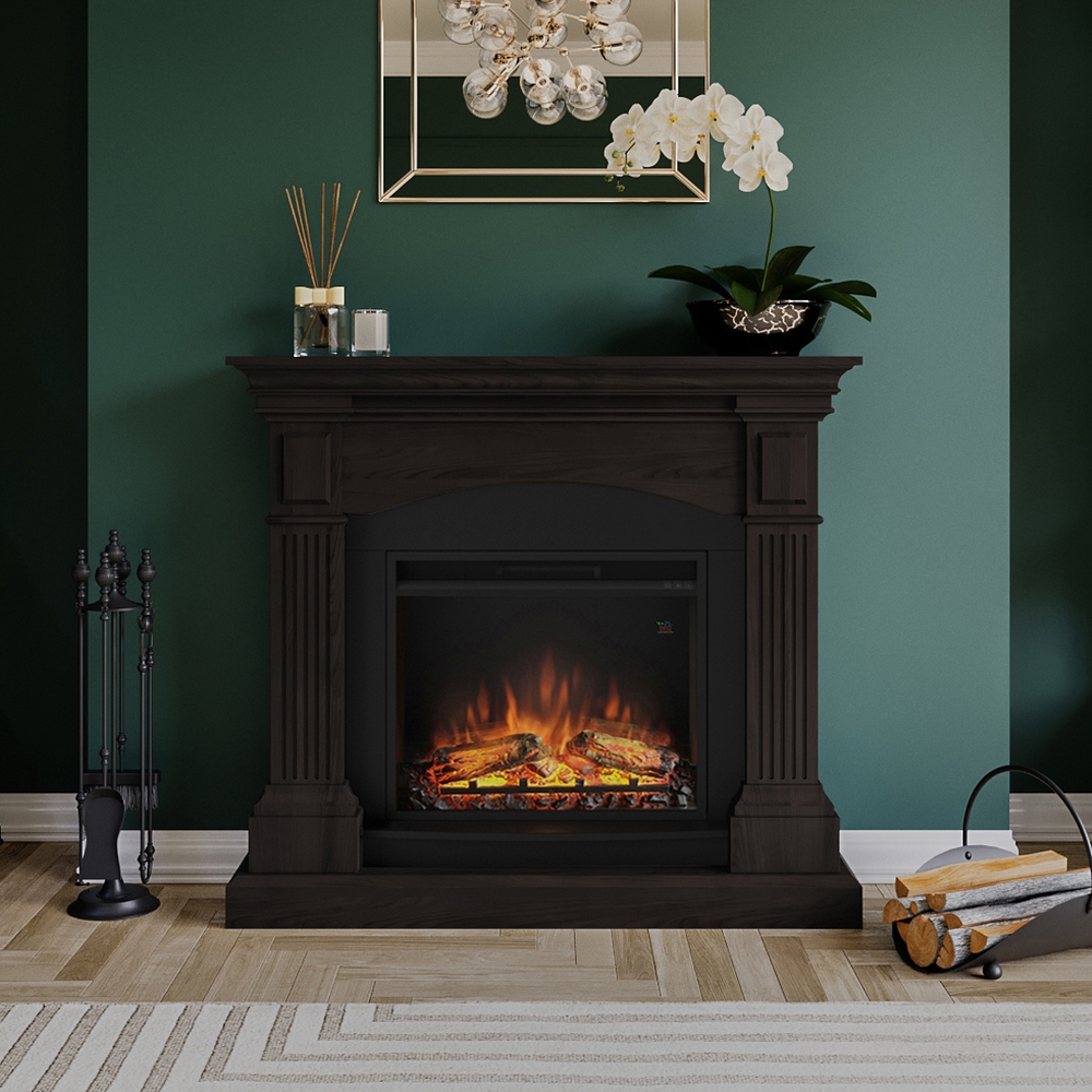 TAGU MAGNA FIREPLACE MANTEL IN ESPRESSO WENGE Wenge