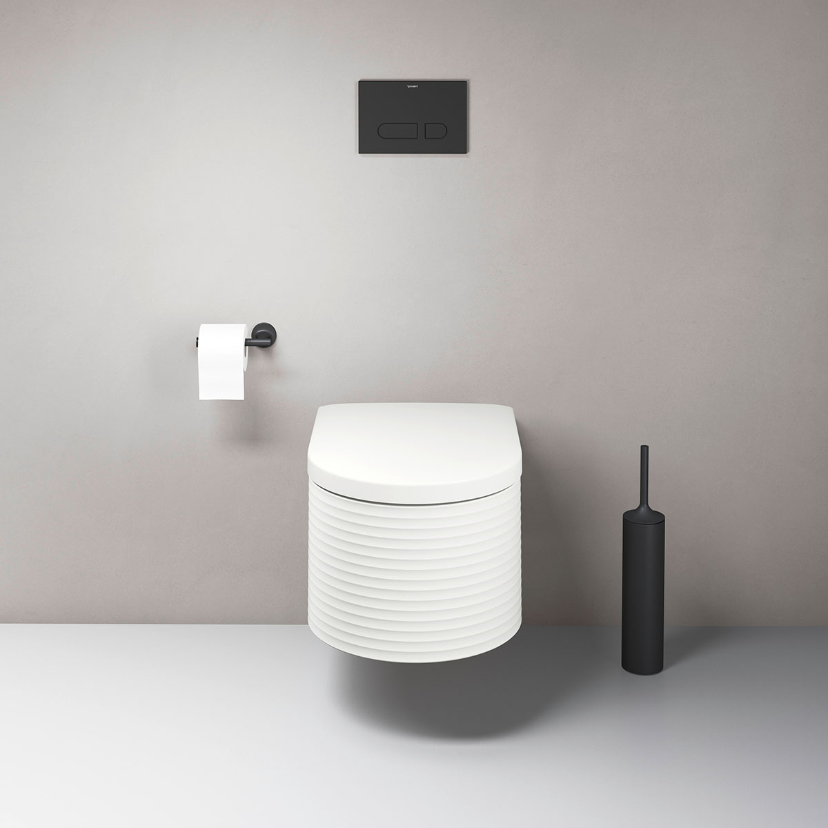 Vägghängd Toalettstol Duravit Millio Grooves