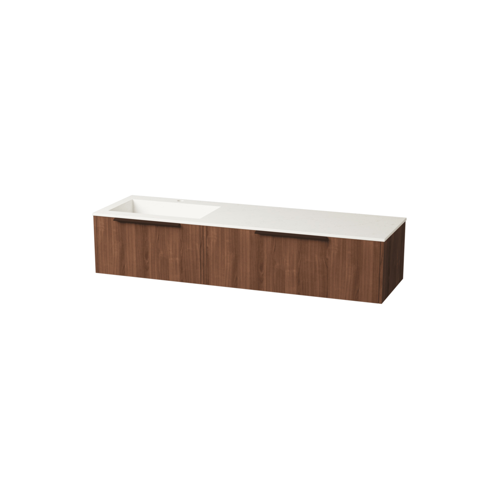 Servantskap FOSSBAD New Block B150 for Heldekkende Servant med Venstrekulp