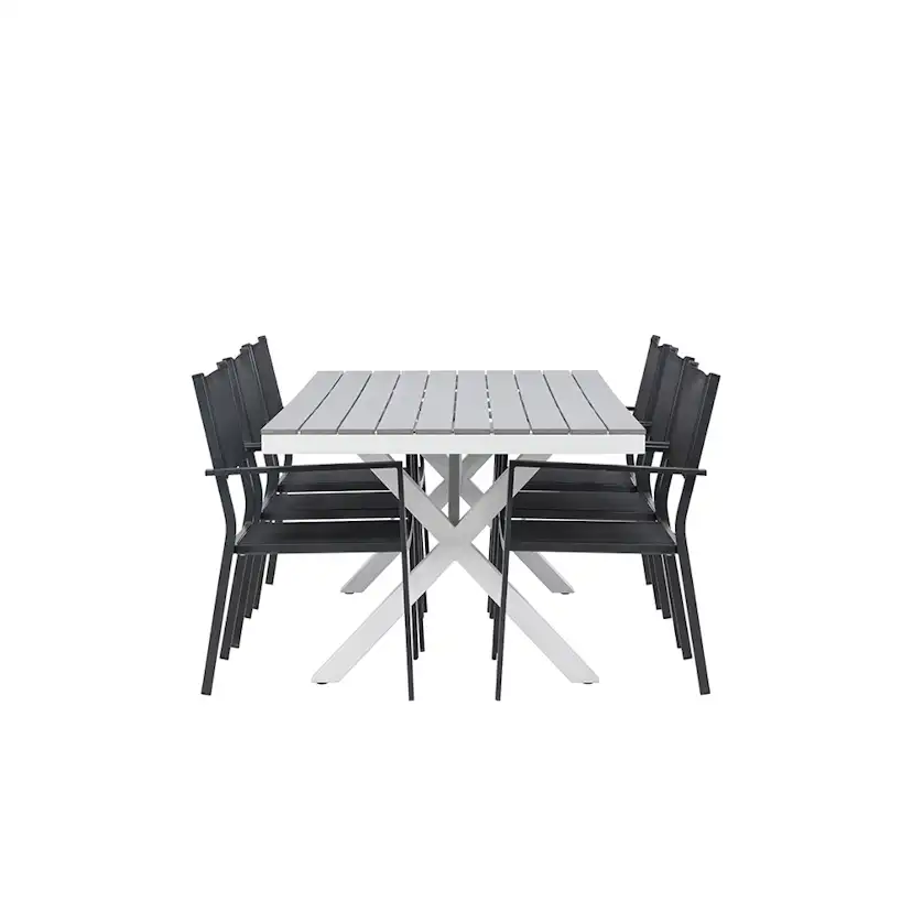 Spisegruppe Venture Home Garcia Bord med 6 Copacabana Stoler