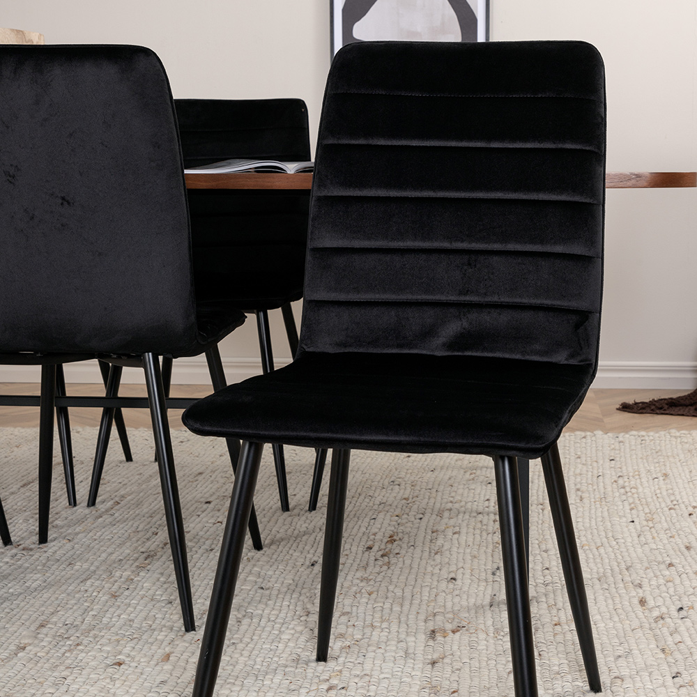 Spisegruppe Venture Home Chicago Spisebord og Walerina Spisestol Brun