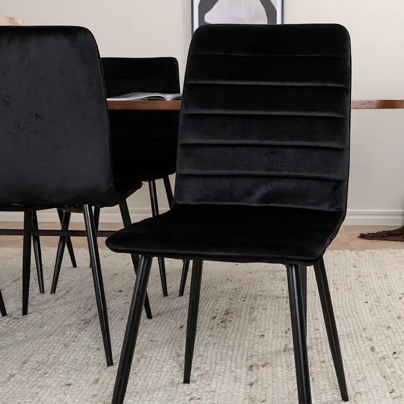 Spisegruppe Venture Home Chicago Spisebord og Walerina Spisestol Brun