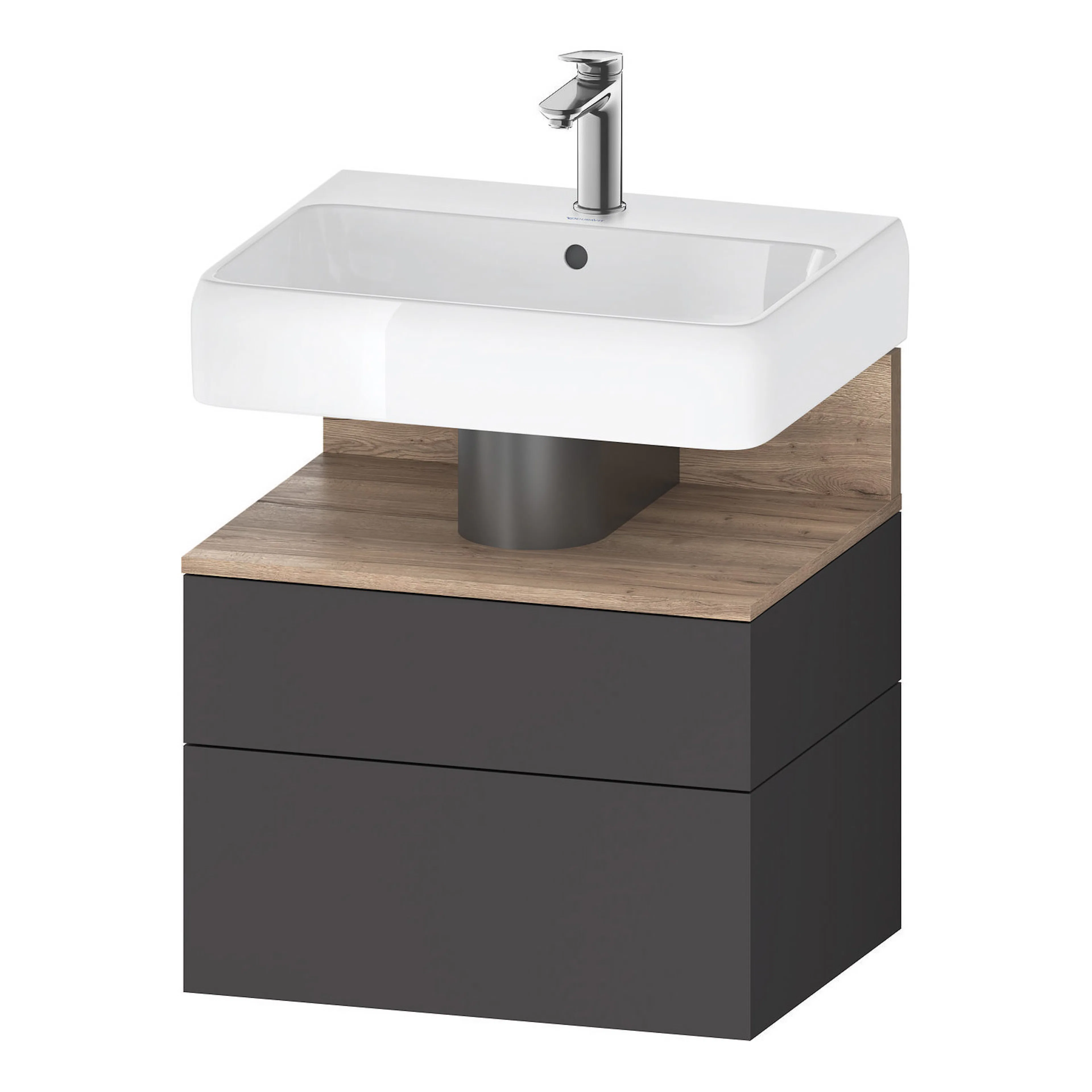 Tvättställsskåp Duravit Qatego med Tvättställ, Lådor och Belysning