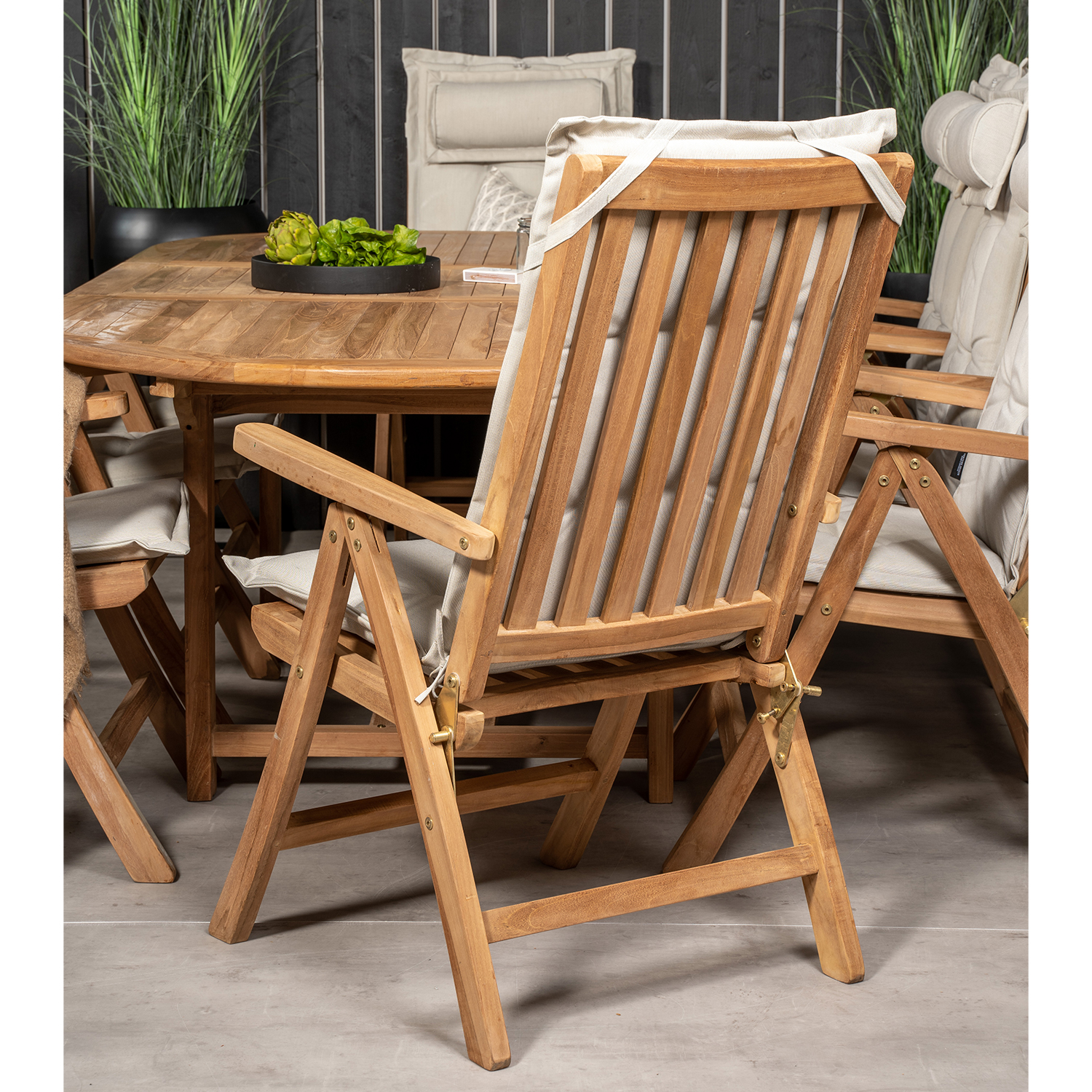 Spisegruppe Venture Home Kenya 180-240x120 Teak med 8 Kenya PositionsLenestoler