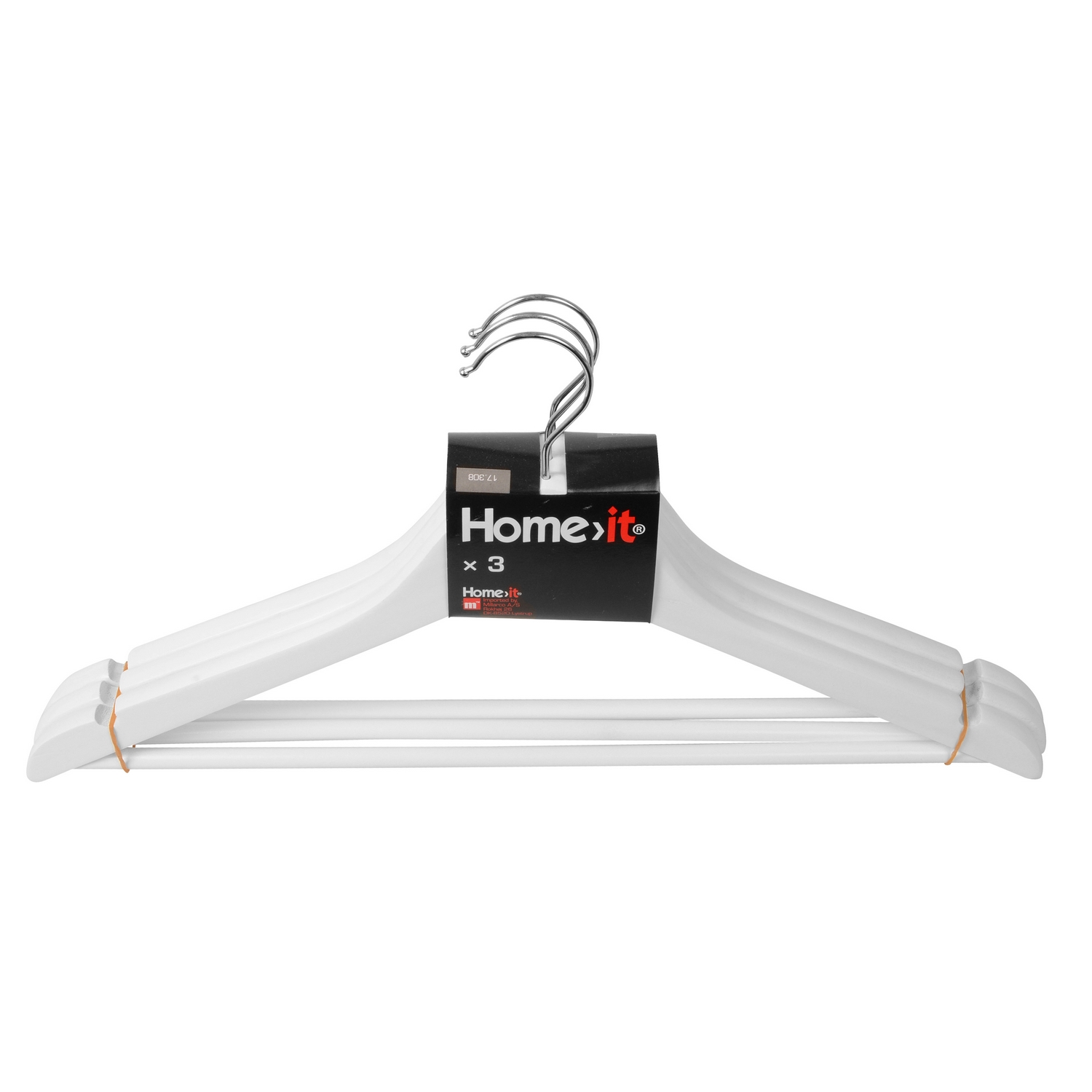 Kleshenger Home it med Buksestang og Sliss 3-pk