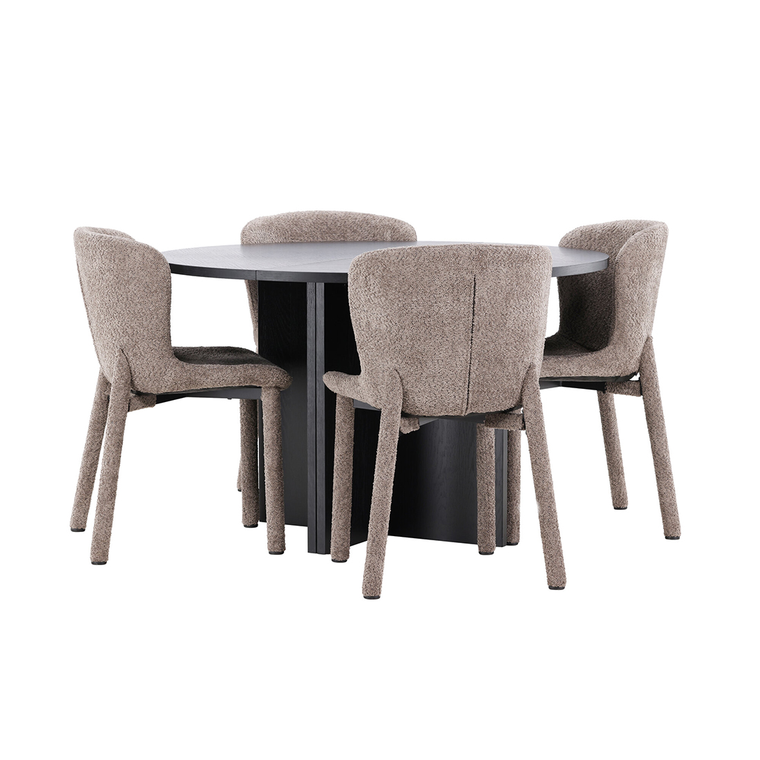 Spisegruppe Venture Home Strada Ø120 cm med 4st Astoria Spisestoler