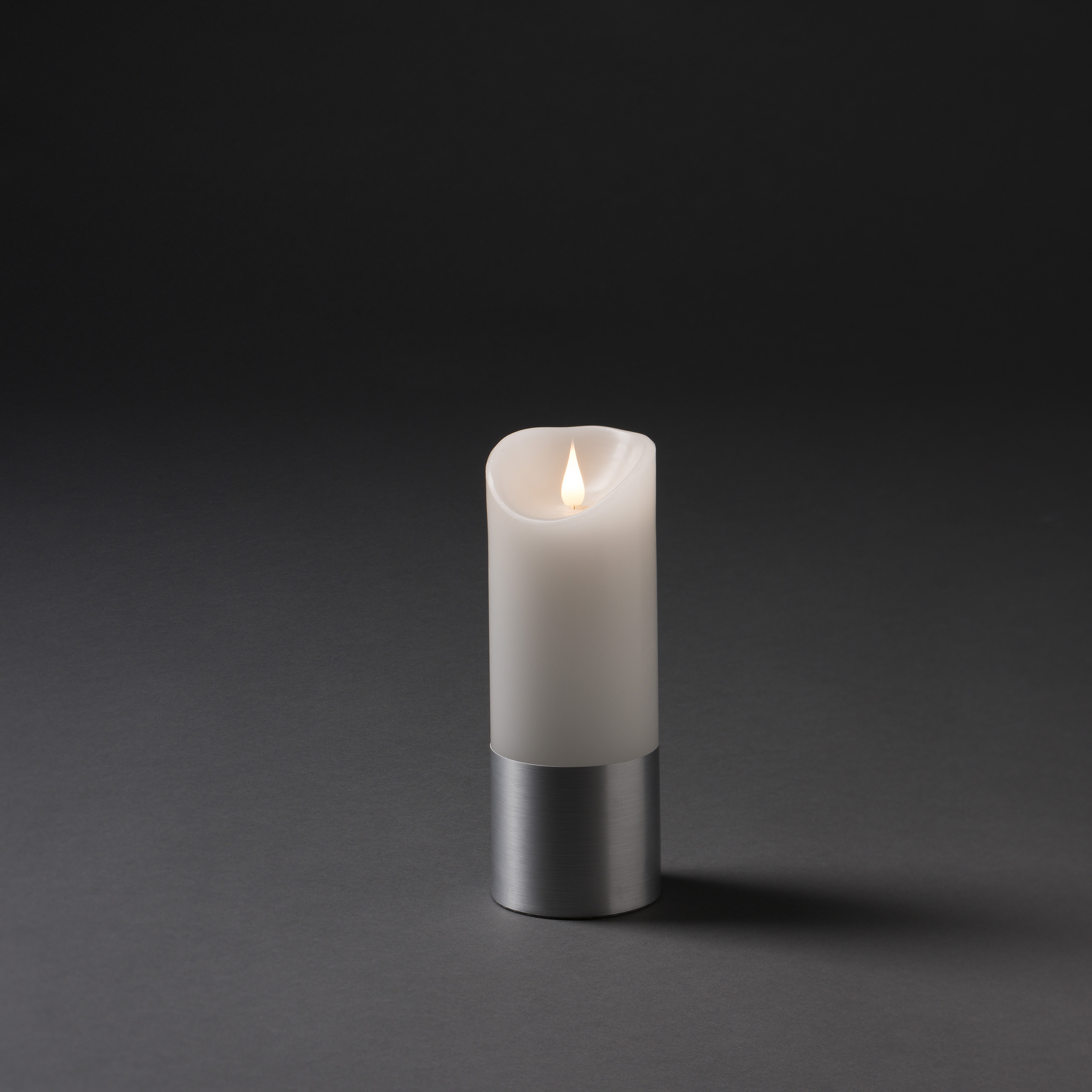 Vaxljus med silverfolie 20,5cm Sølvfolie