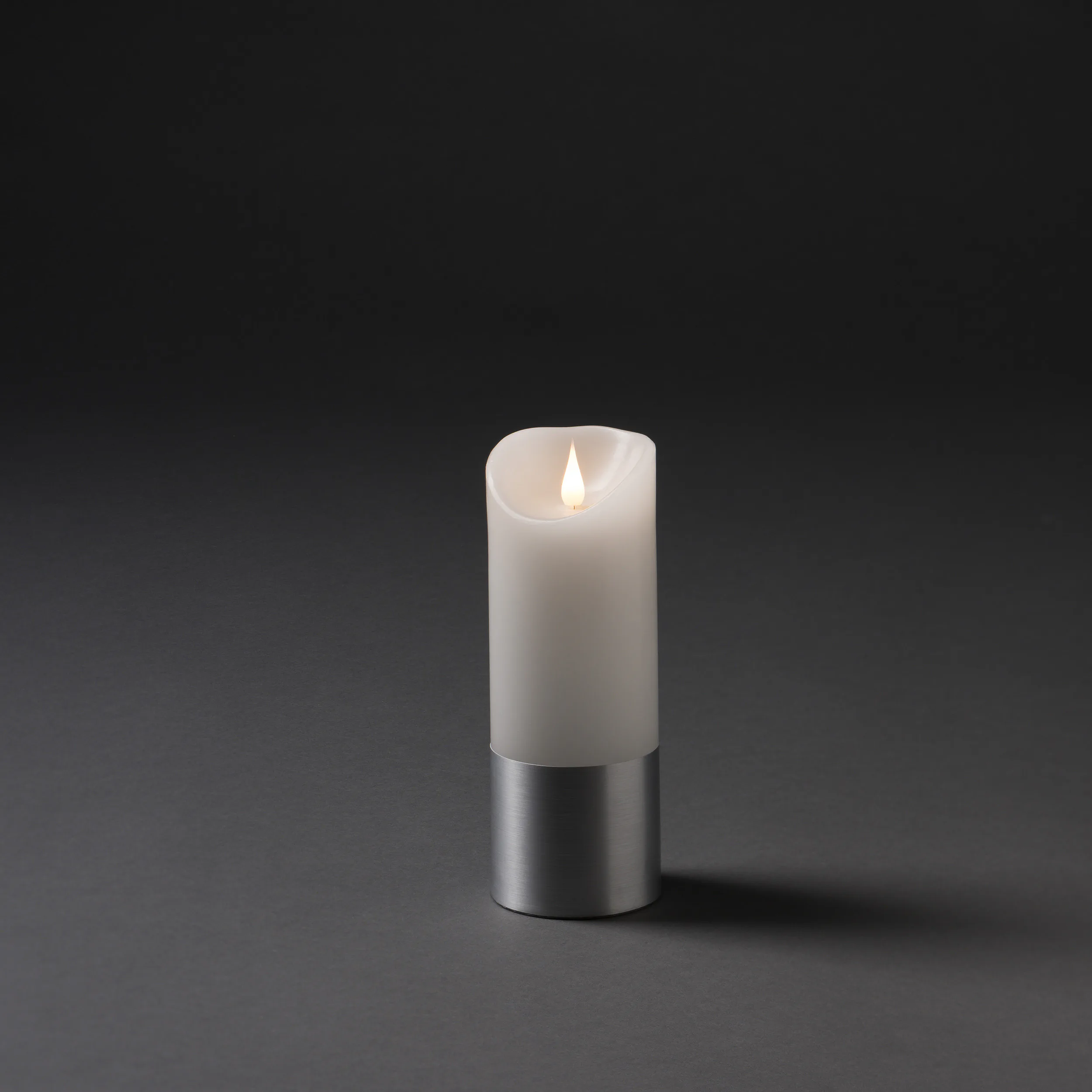 Vaxljus med silverfolie 20,5cm Sølvfolie