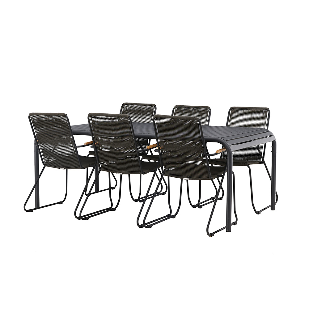 Spisegruppe Venture Home Borneo Bord med 6 Bois Stoler