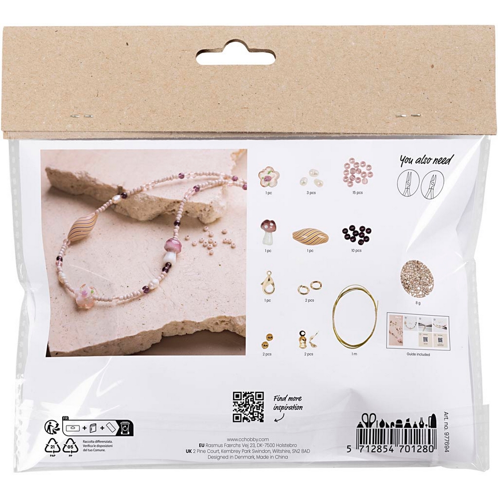 Hobbysett Creativ Company Mini DIY Kit Smykker Harmoni Grovt Halskjede