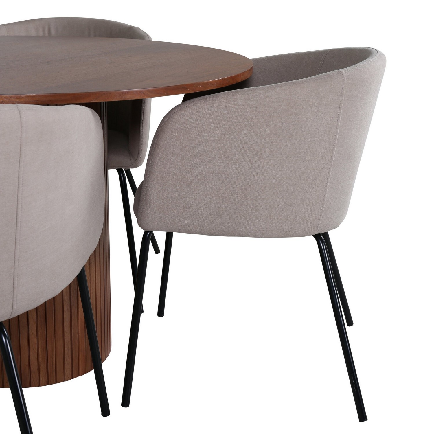 Spisebord Venture Home Bianca og 4 Bergen Spisestol Venture Homear i Polyester