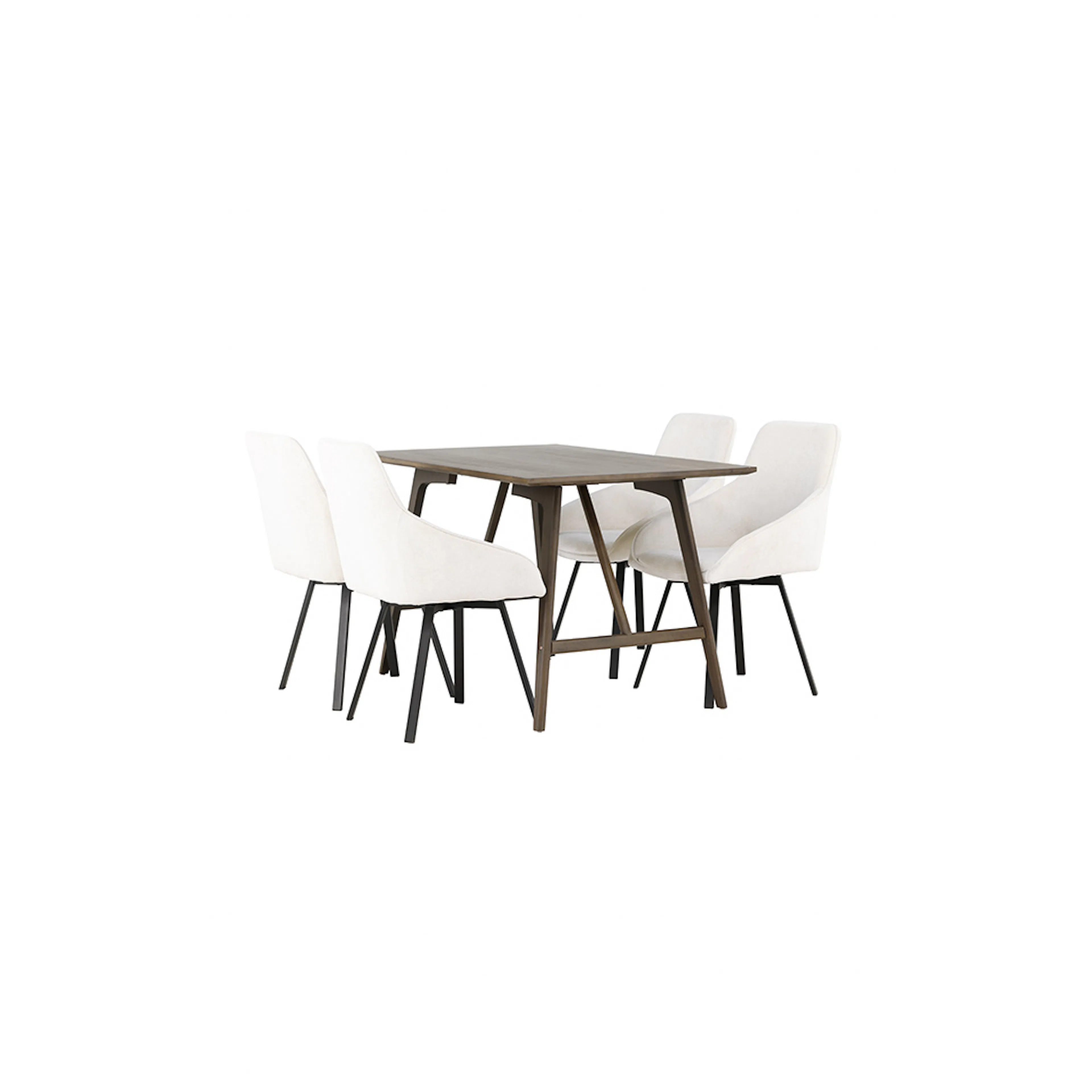 Spisegruppe Venture Home Kaseidon med 4 stk Rosie Stoler