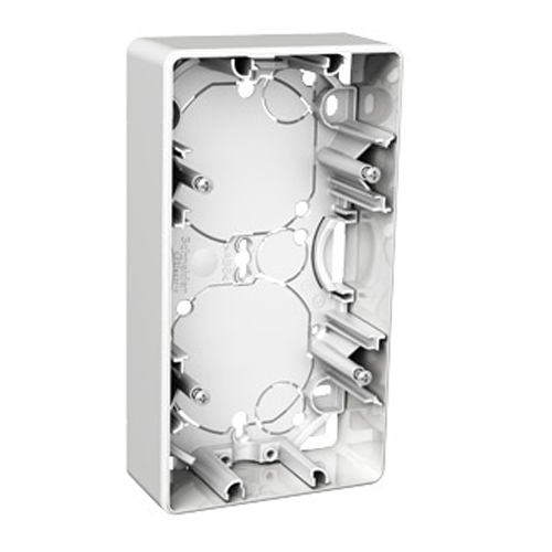 Forhøyningsramme Schneider Electric Exxact Hvit