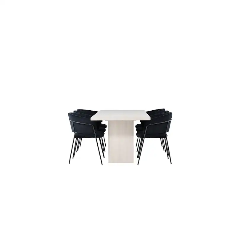 Spisegruppe Venture Home Olga med 6 Selma Stoler