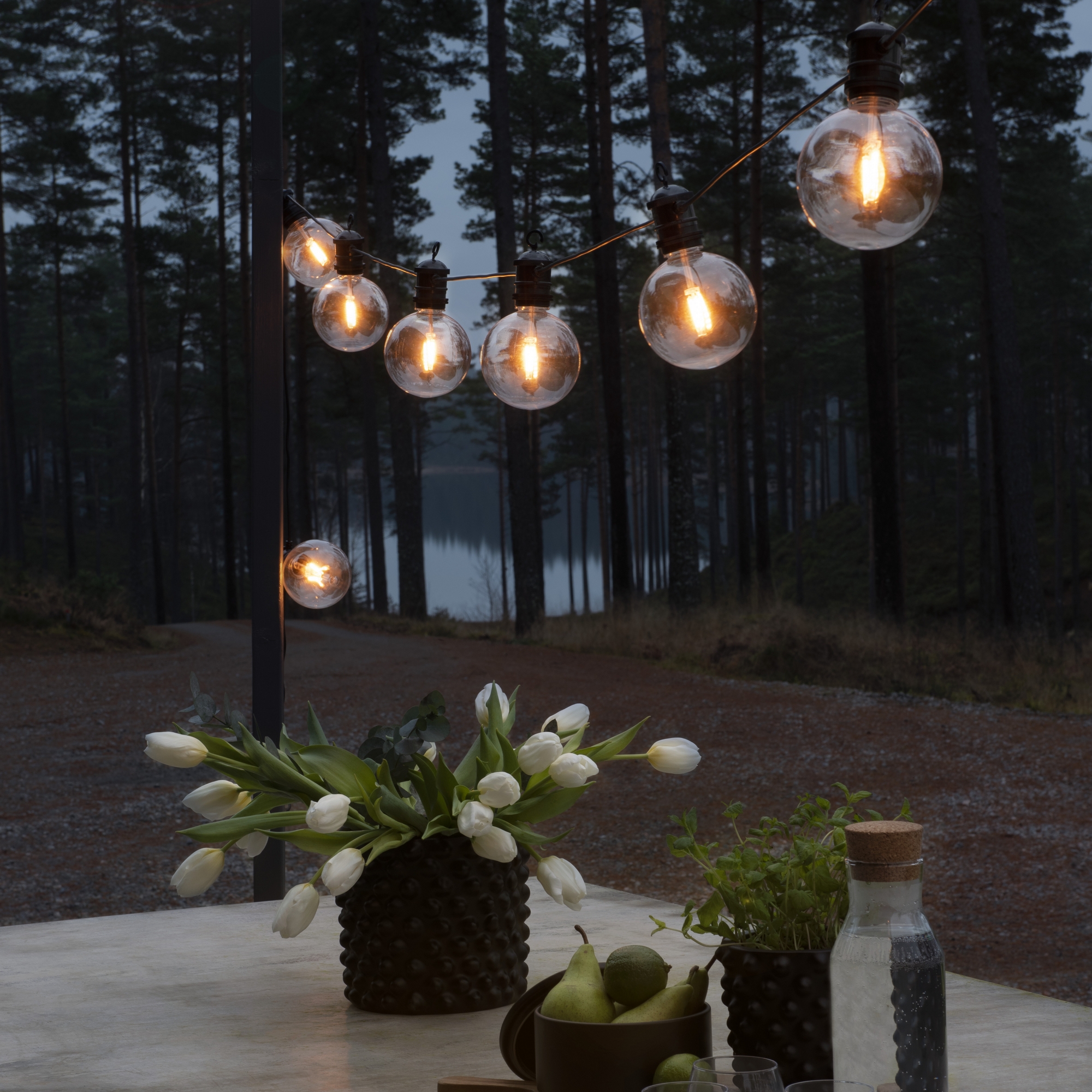 Tilleggslenke Gnosjö Konstsmide E27 10 Amber LED Til 2394