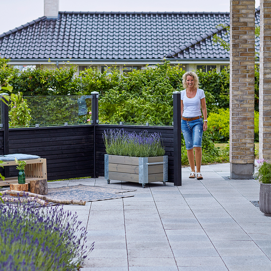 Levegg PLUS Plank med Glass 174x125